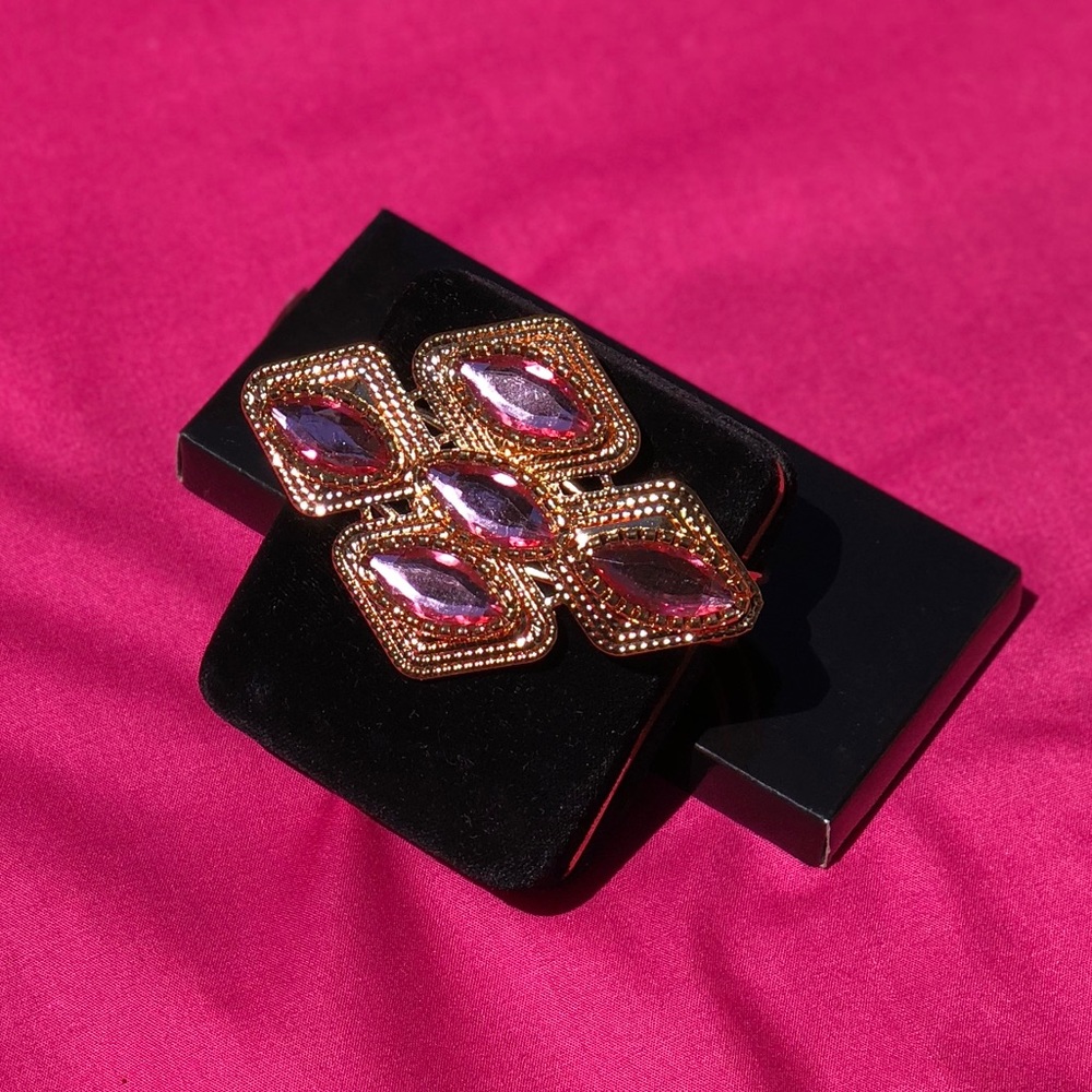 Pink and gold bracelet